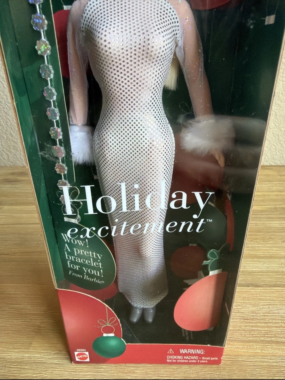 Holiday Excitement Barbie Doll - Mattel 2001 - NIB - Box In Great Condition - Picture 3 of 8